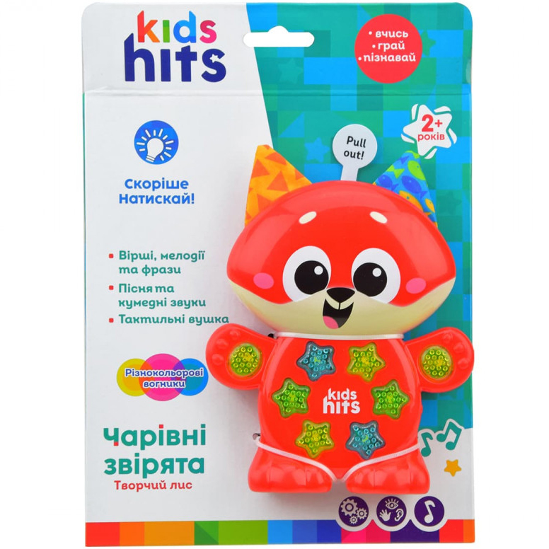 Музыкальная развивающая игрушка Kids Hits Очаровательные зверята Творческий Лисенок (KH09/004) - фото 2