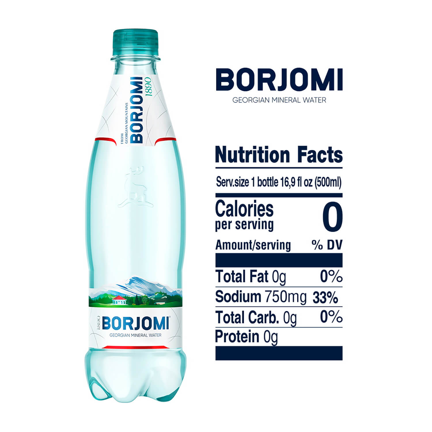 Вода мінеральна Borjomi сильногазована 0.5 л - фото 3