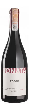 Вино Jonata Todos Vineyard Blend 2016, красное, сухое, 14,9%, 0,75 л - фото 1