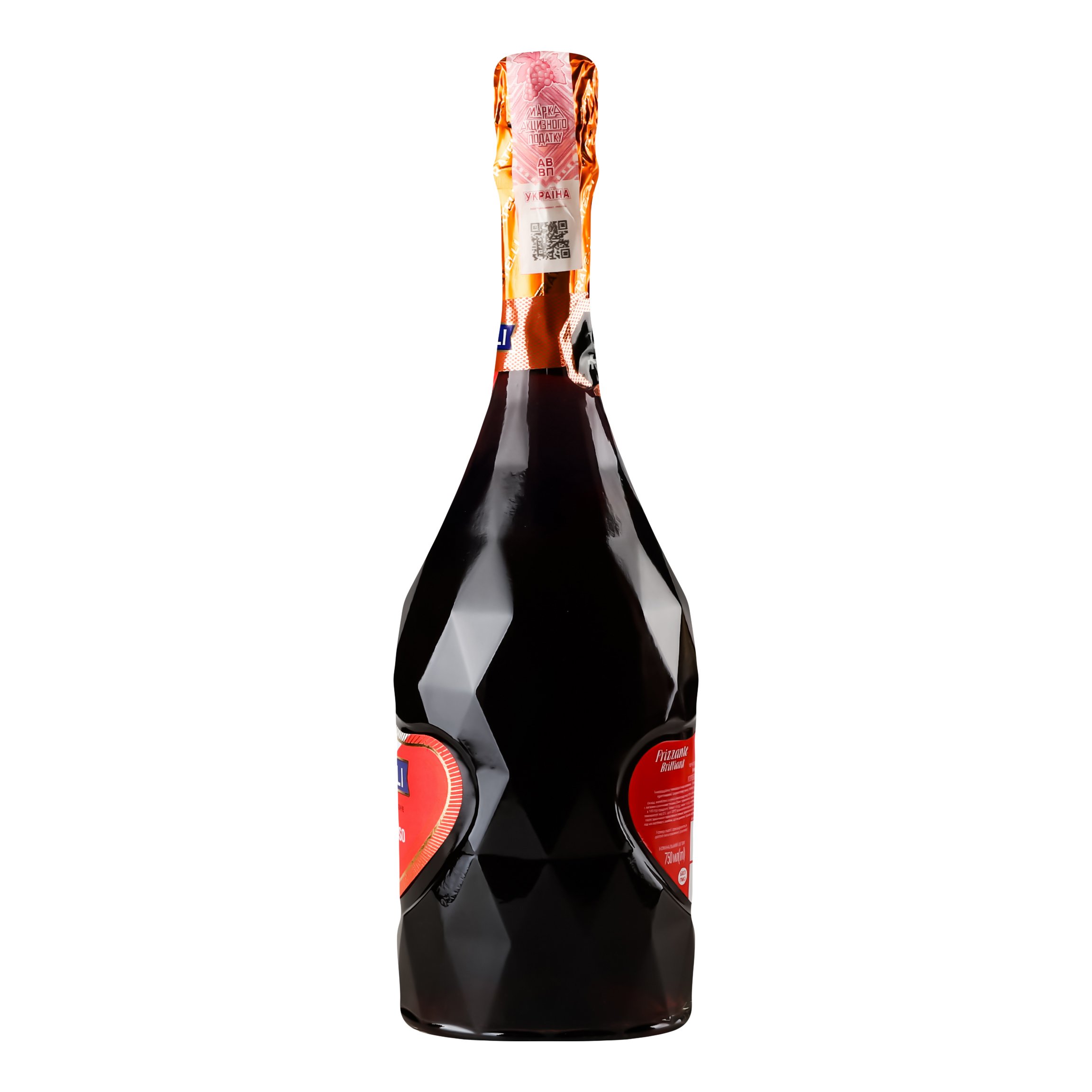 Вино игристое Fratelli Frizzante Rosso красное, полусладкое, 9-13%, 0,75 л (722982) - фото 3