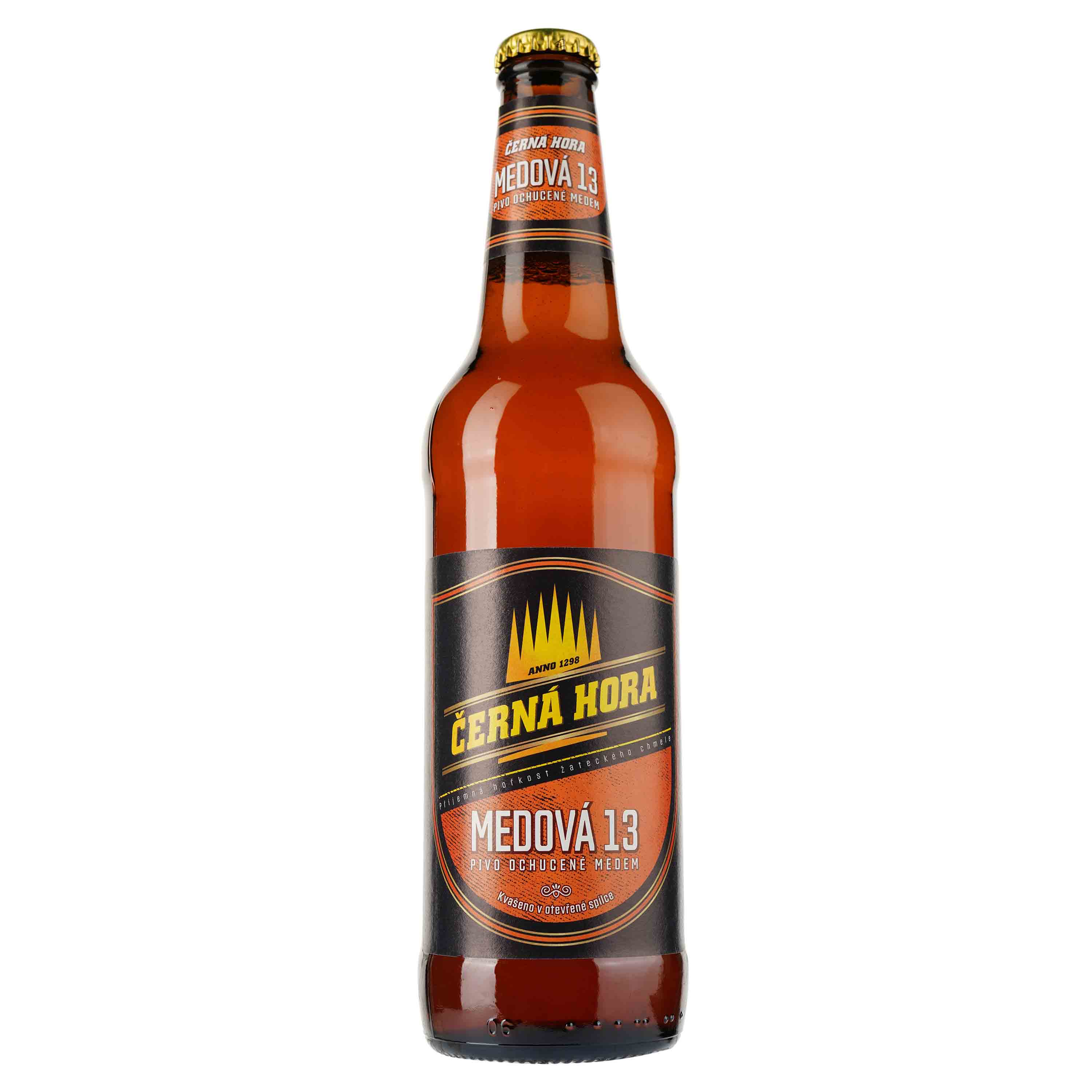 Пиво Cerna Hora Medova 13 светлое, 5,7%, 0,5 л (805743) - фото 1