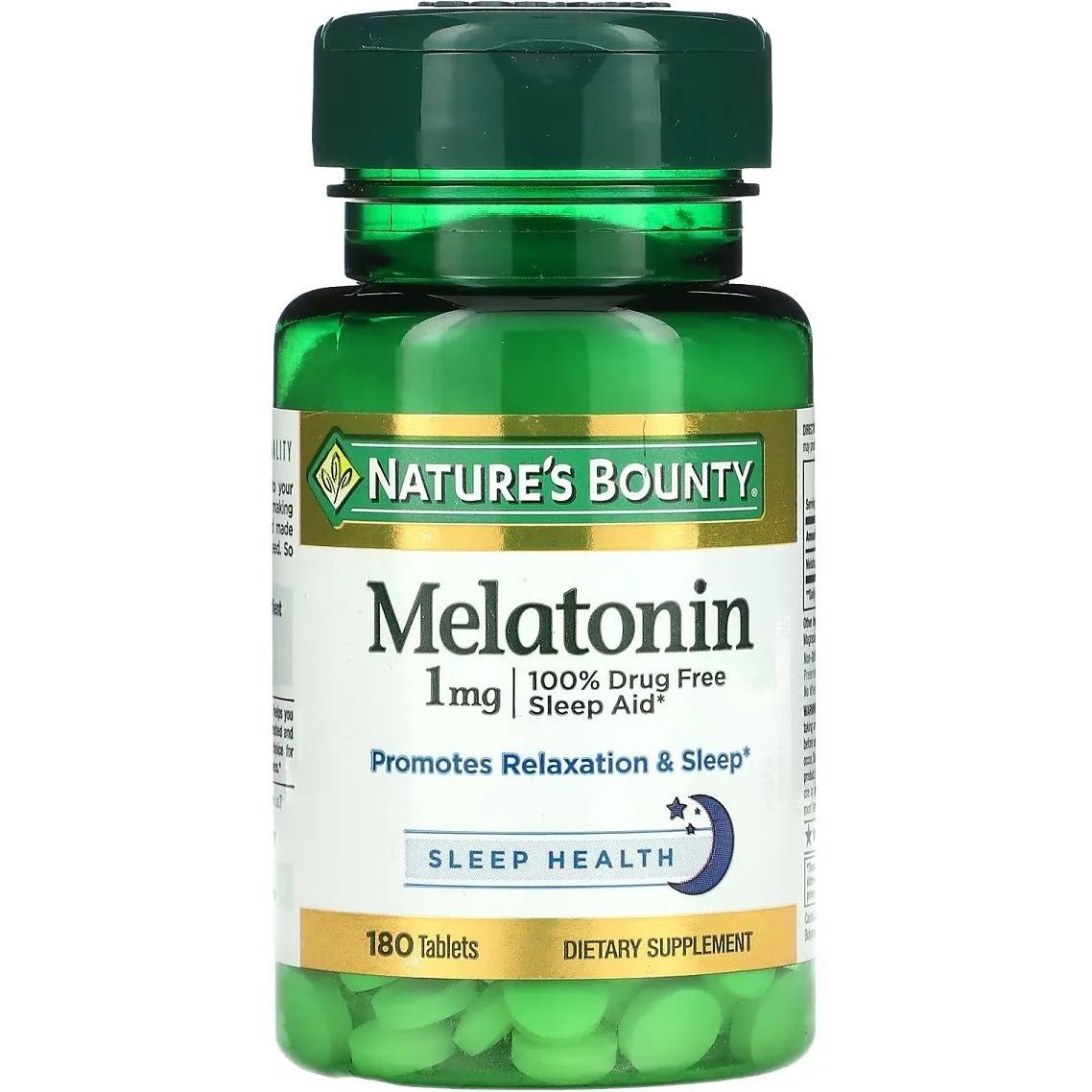 Мелатонін Nature's Bounty Melatonin 1 мг 180 таблеток - фото 1