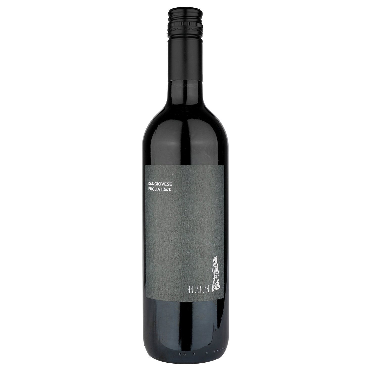 Вино 11.11.11. Puglia Sangiovese IGT, красное, сухое, 0,75 л - фото 1