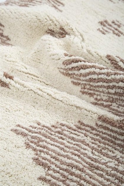 Набір килимків Irya Mistic kahve, 90х60 см і 60х40 см, бежевий (svt-2000022296458) - фото 4
