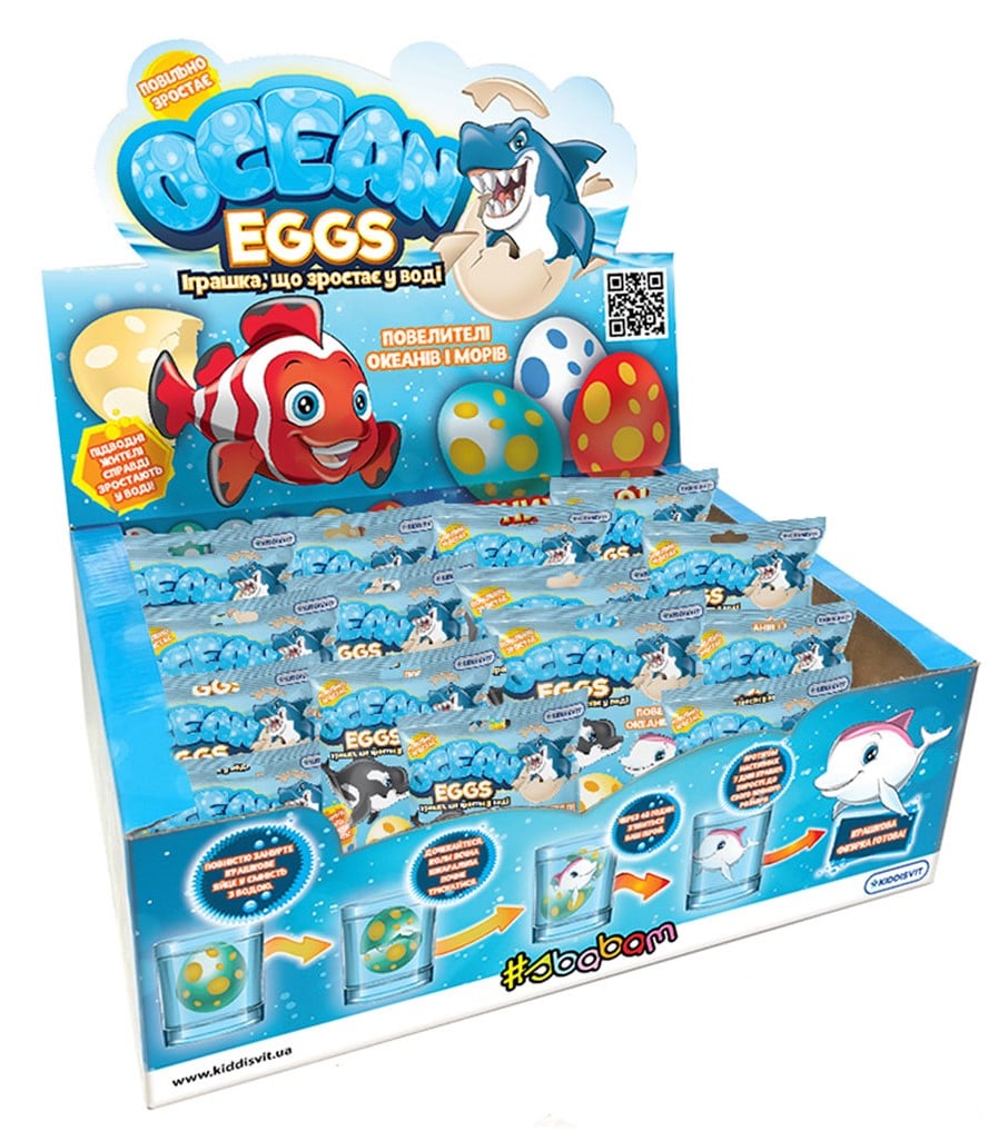 Набір зростаючих іграшок в яйці #sbabam Повелителі океанів і морів, в асортименті, 12 шт. (T001-2019-CDU) - фото 1