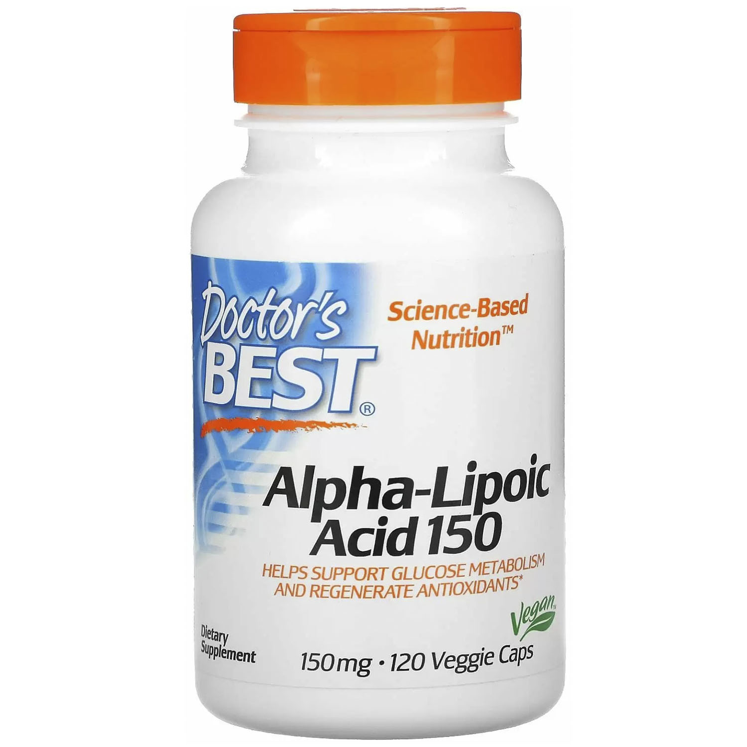 Альфа-ліпоєва кислота Doctor's Best Alpha Lipoic Acid 150 мг 120 капсул - фото 1