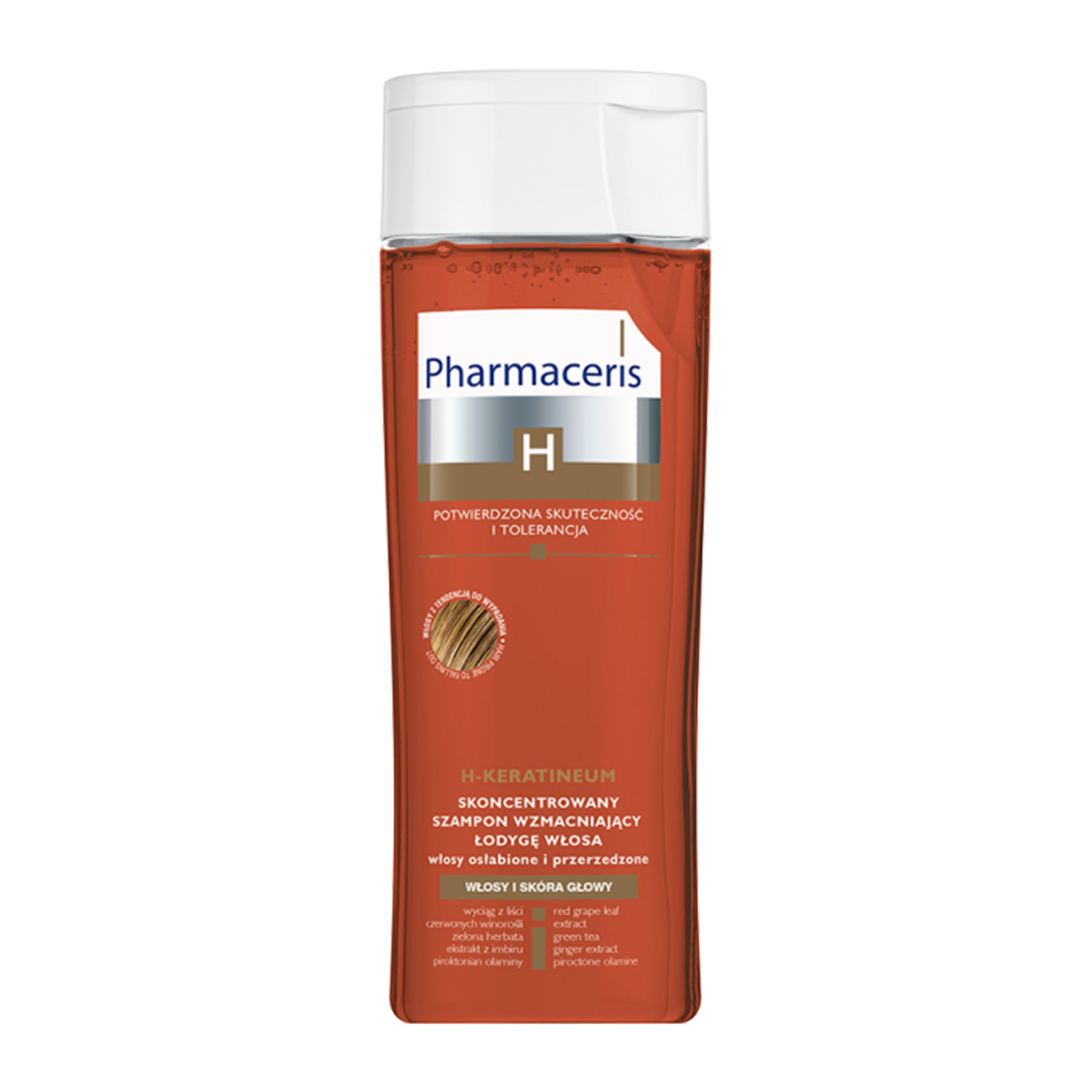 Концентрований зміцнюючий шампунь Pharmaceris H H-Keratineum для ослабленого волосся, 250 мл (E1572) - фото 1