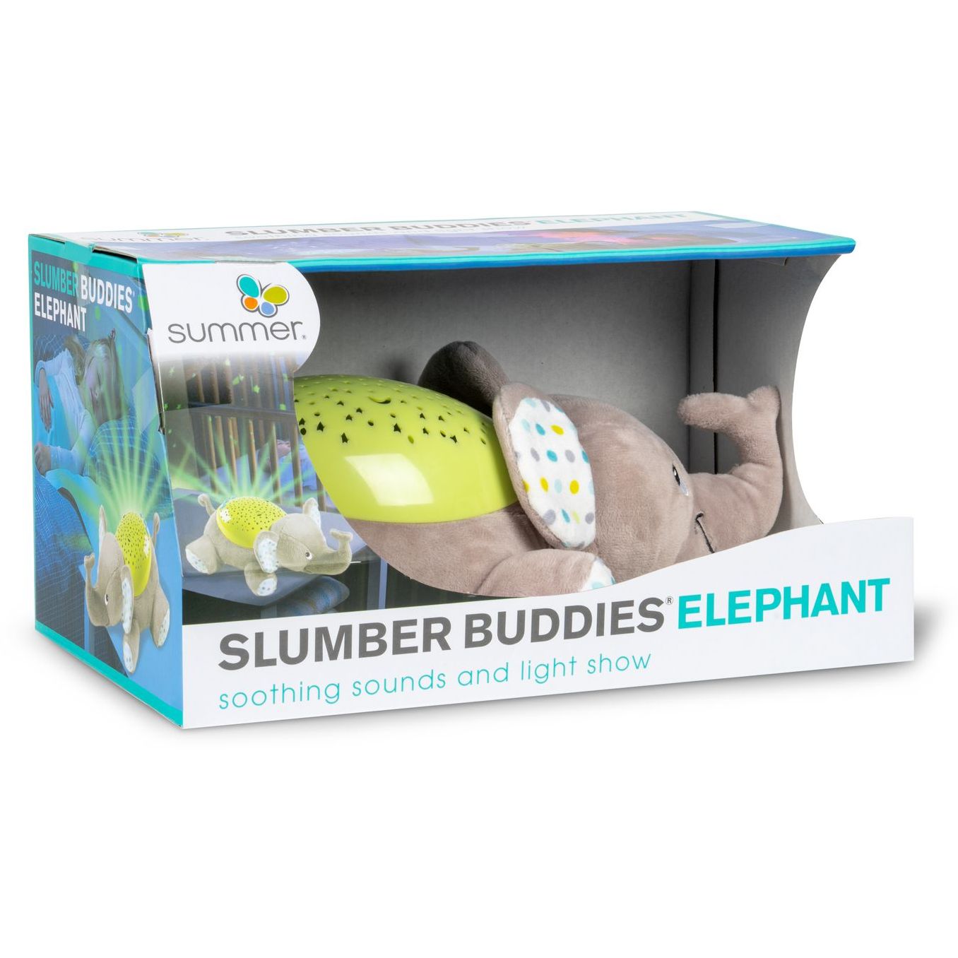 Іграшка-нічник Summer by Ingenuity Slumber Buddies Elephant м'яка (06436ADSV) - фото 2