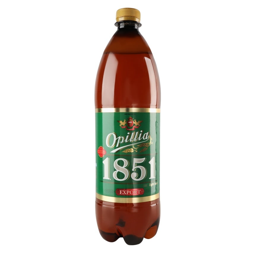 Пиво Опілля Export 1851, светлое, фильтрованное, 4,7%, 1л (914303) - фото 1