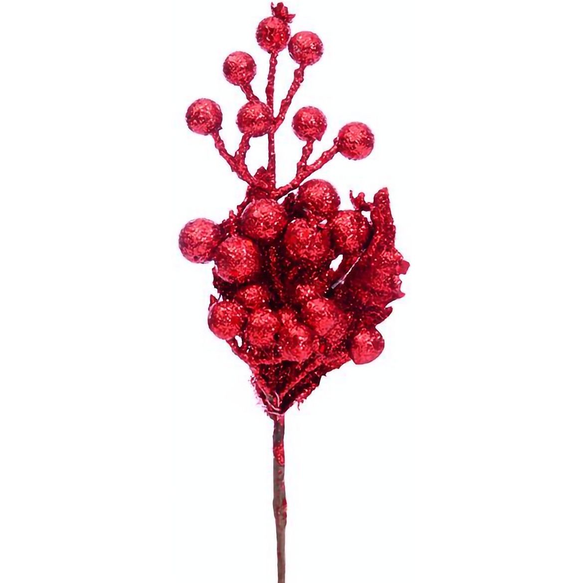 Декоративна гілочка Lefard 25 см червона (801-292) - фото 1