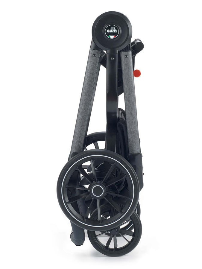 Універсальна коляска 2 в 1 CAM Techno Milano рама сіра, чорна (805T/V99/978/551K) - фото 4
