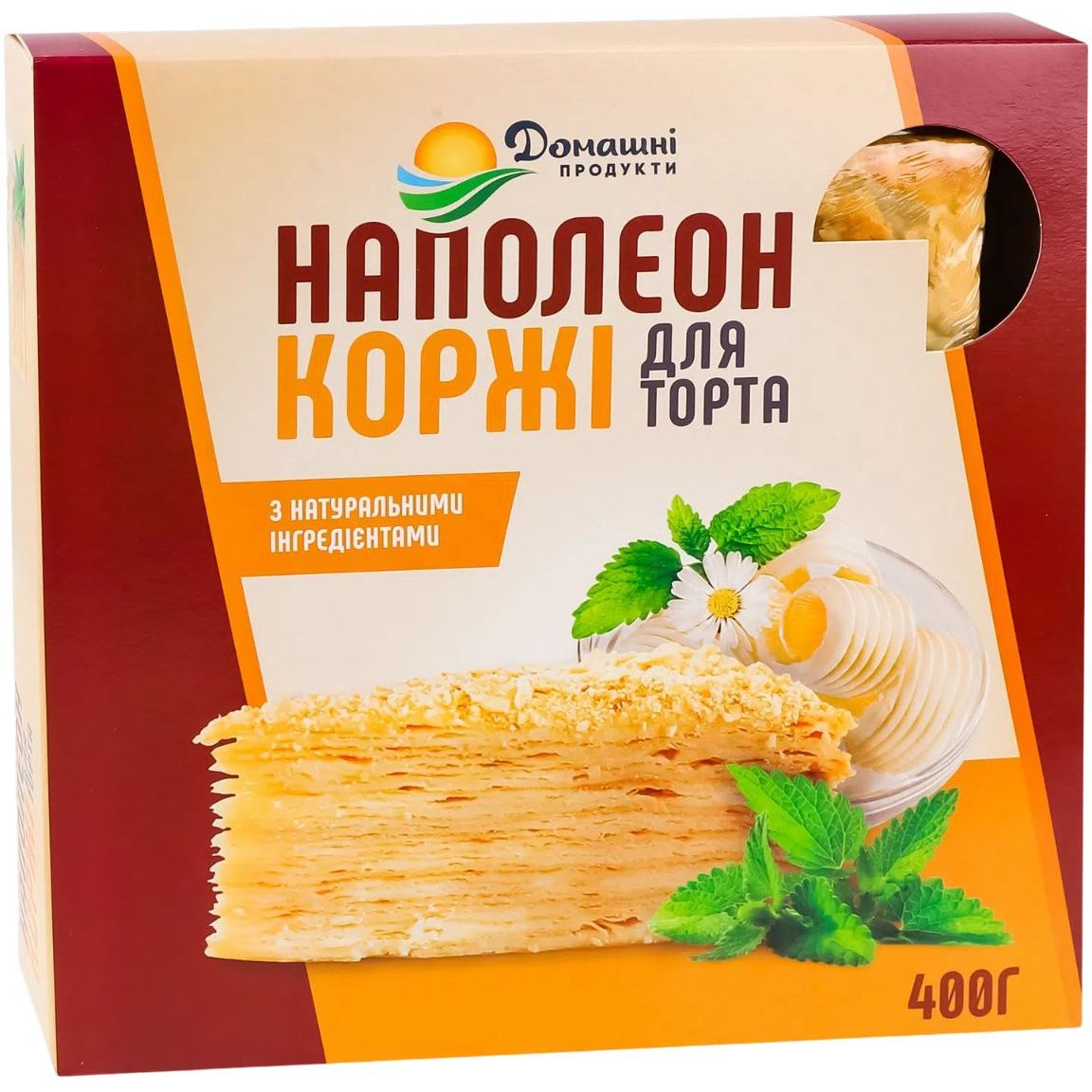 Коржі для торта Домашні продукти Наполеон 400 г - фото 1