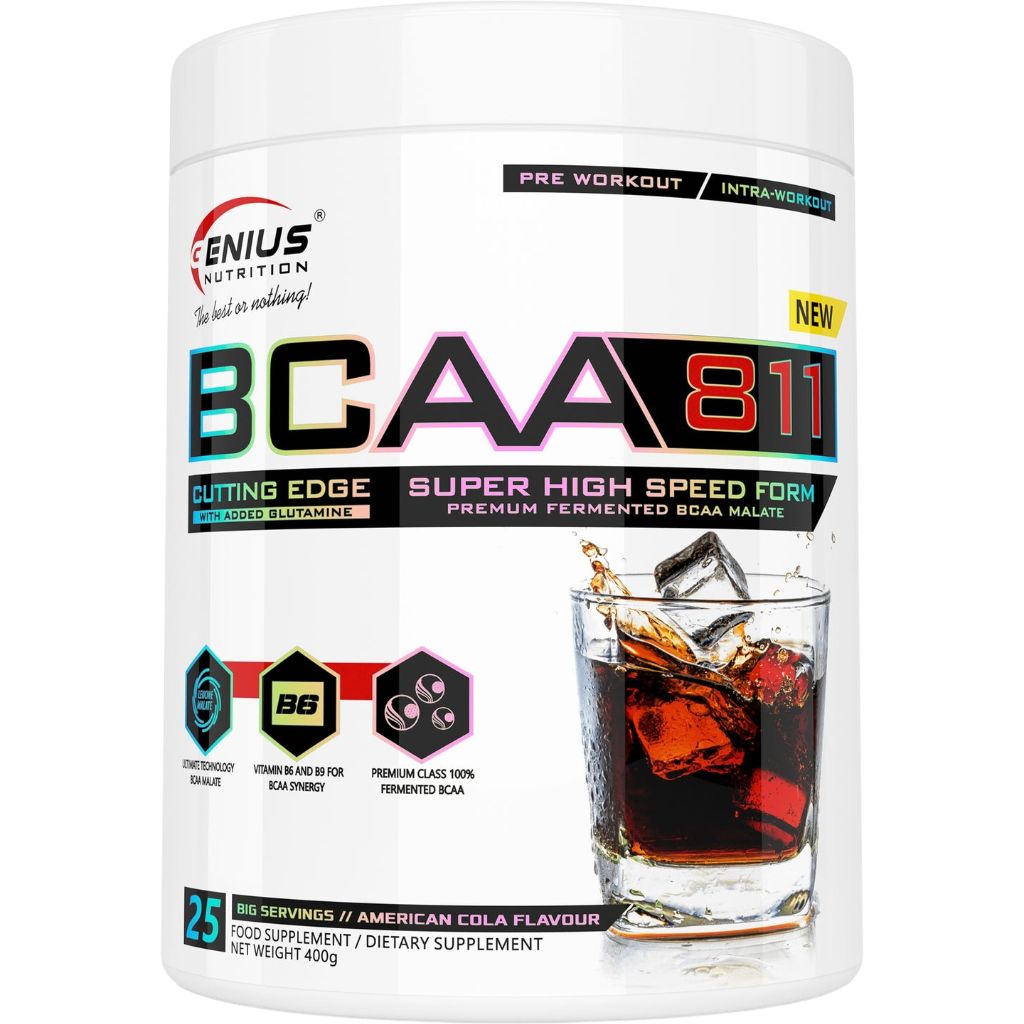 Аминокислота Genius Nutrition BCAA 8:1:1 Кола 400 г - фото 1