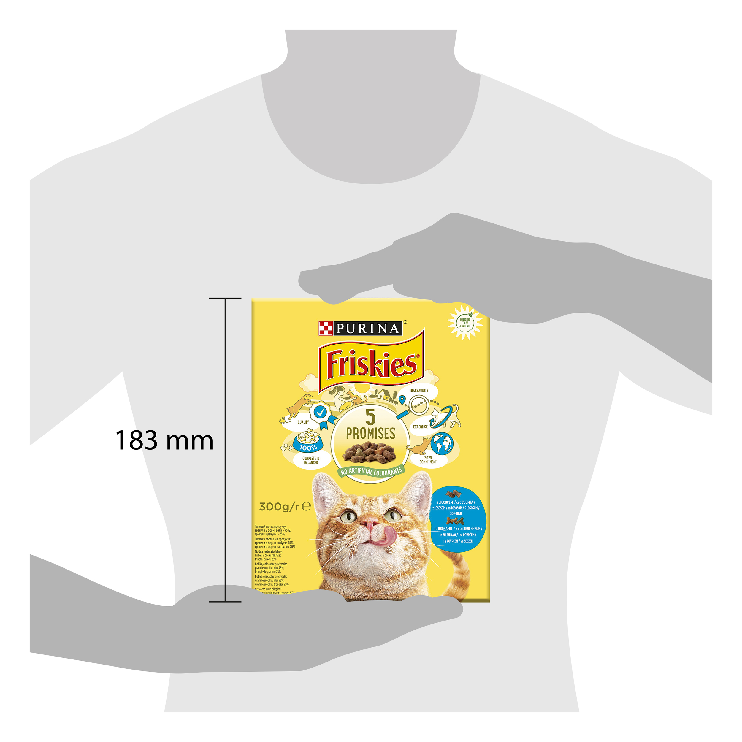 Сухий корм для котів Friskies, з лососем та овочами, 300 г - фото 2