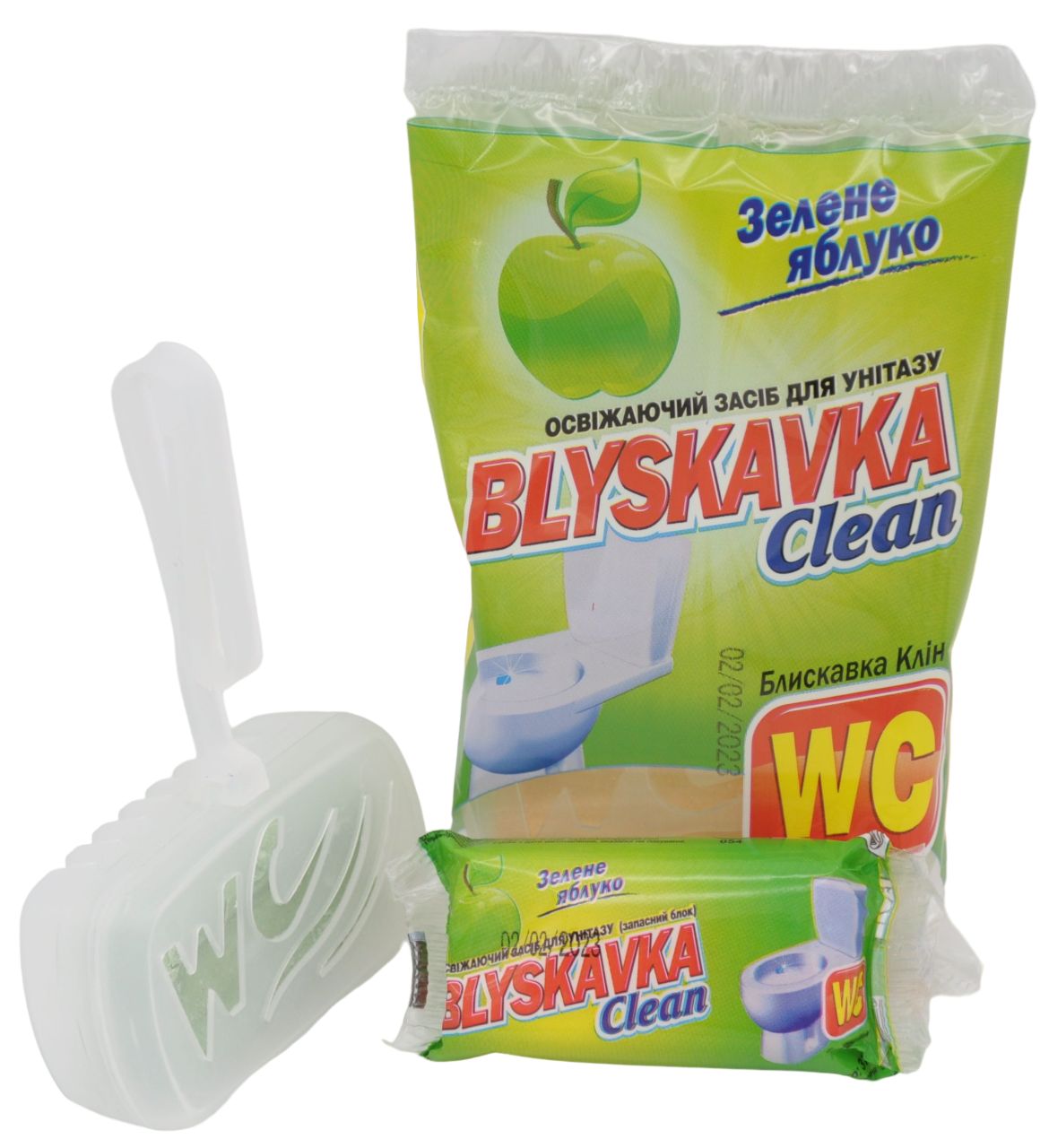 Освіжаючий засіб для унітазу Blyskavka Clean Зелене яблуко - фото 2