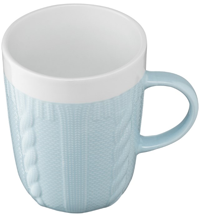 Чашка Ardesto Кnitti, 330 мл, блакитний (AR3457BL) - фото 2