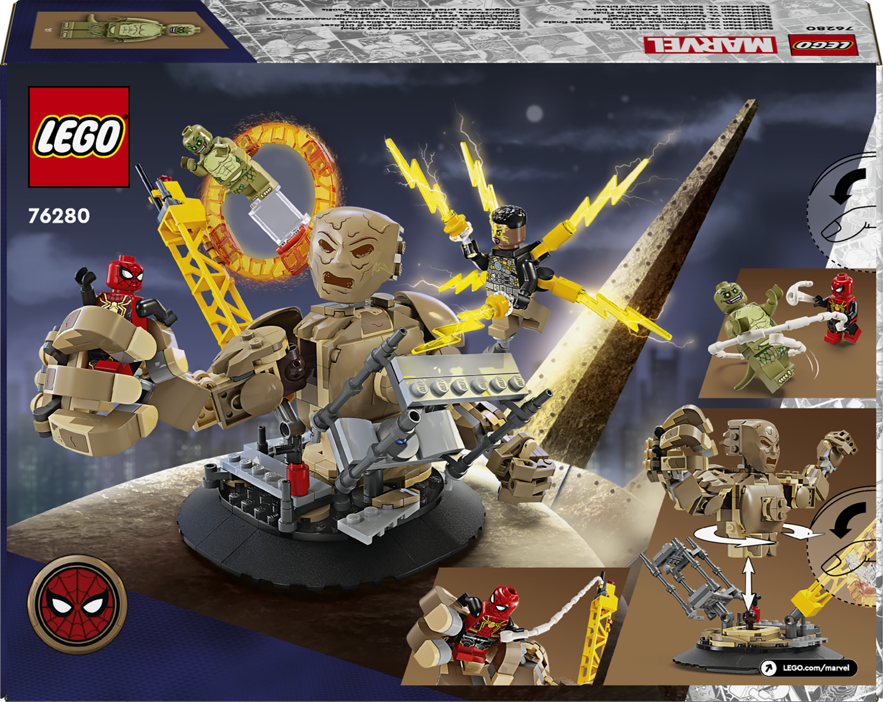 Конструктор LEGO Super Heroes Человек-паук vs. Песчаный человек: Решающая битва 347 детали (76280) - фото 9