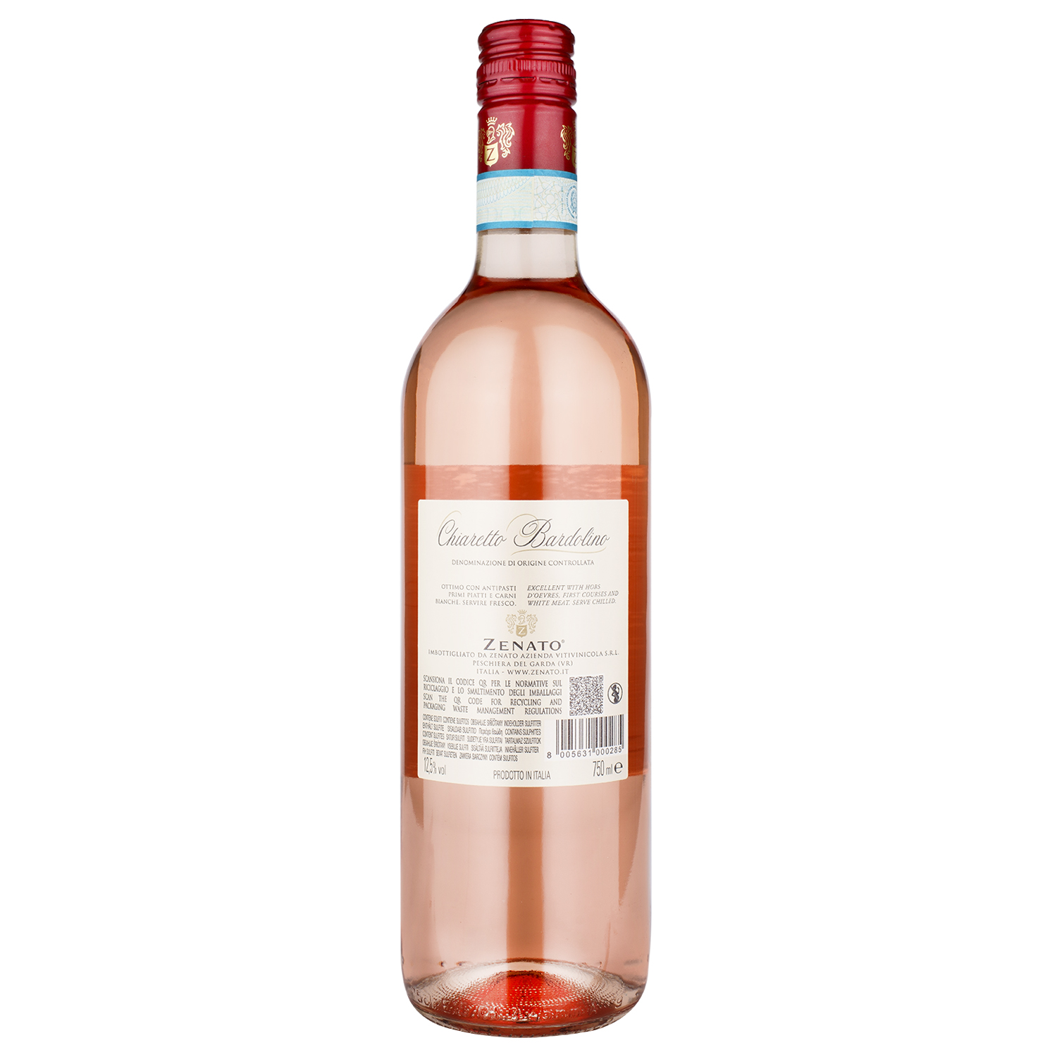 Вино Zenato Chiaretto Bardolino, рожеве, сухе, 0,75 л (26546) - фото 2