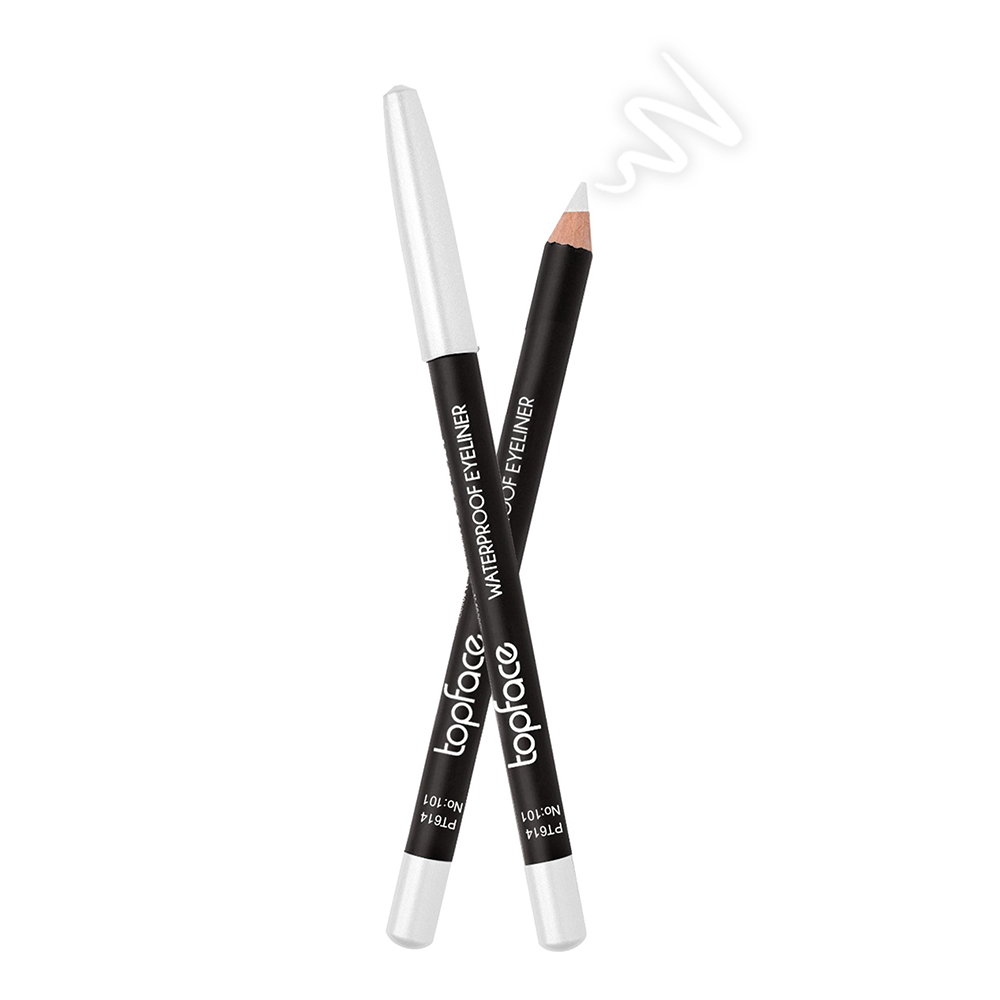 Олівець для очей TopFace Waterproof Eyeliner водостійкий PT614 відтінок 101, 1.14 г - фото 2