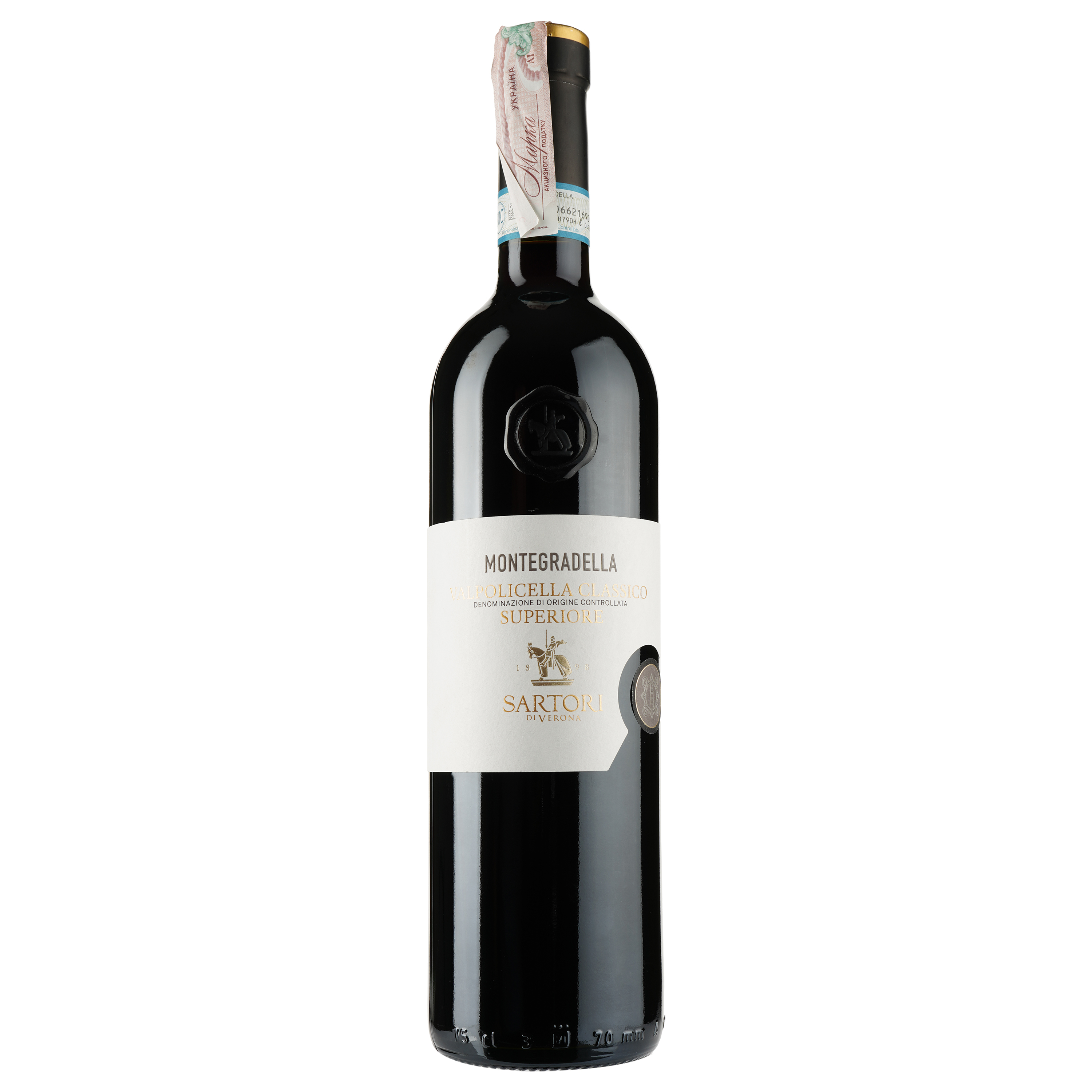 Вино Sartori Valpolicella Classico Montegradella Superiore DOC, червоне, сухе, 13%, 0,75 л (789217) - фото 1