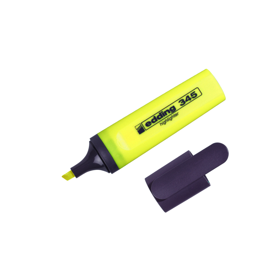 Маркер текстовый Edding Highlighter клиновидный 2-5 мм желтый (e-345/05) - фото 2