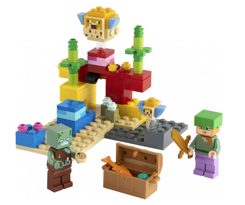 Конструктор LEGO Minecraft Кораловий риф, 92 деталі (21164) - фото 3