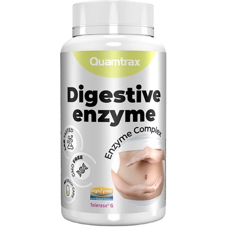 Комплекс энзимов для улучшения пищеварения Quamtrax Digestive Enzime 60 капсул - фото 1