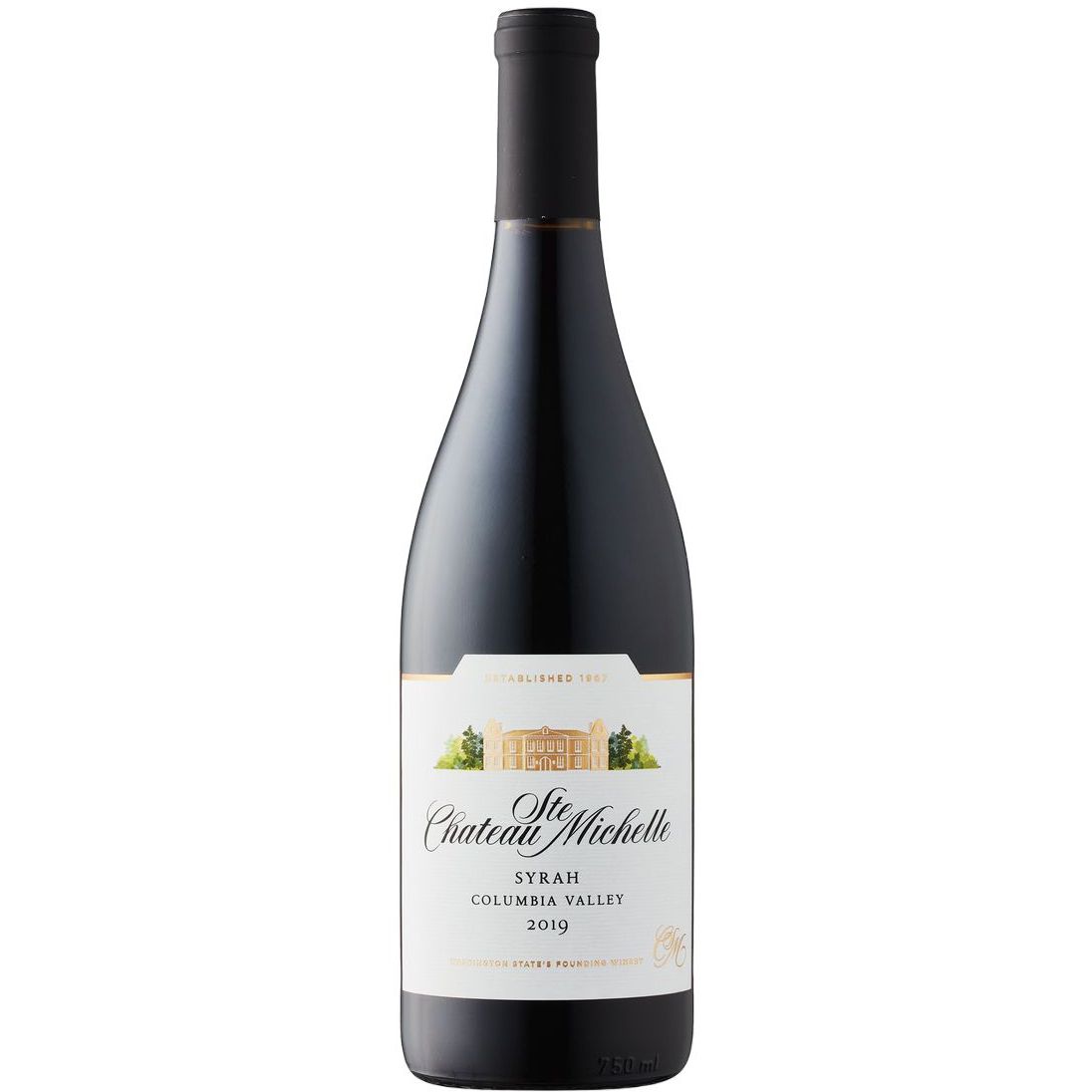 Вино Chateau Ste Michelle Syrah 2019, красное, сухое, 0,75 л - фото 1