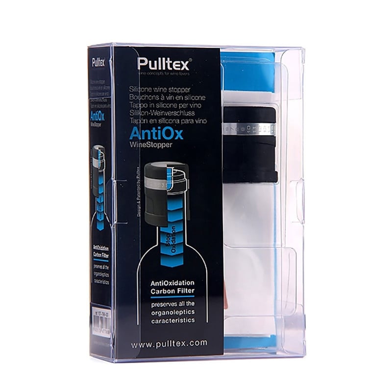 Пробка силиконовая с угольной прокладкой для бутылки вина AntiOX Pulltex (12270) - фото 2