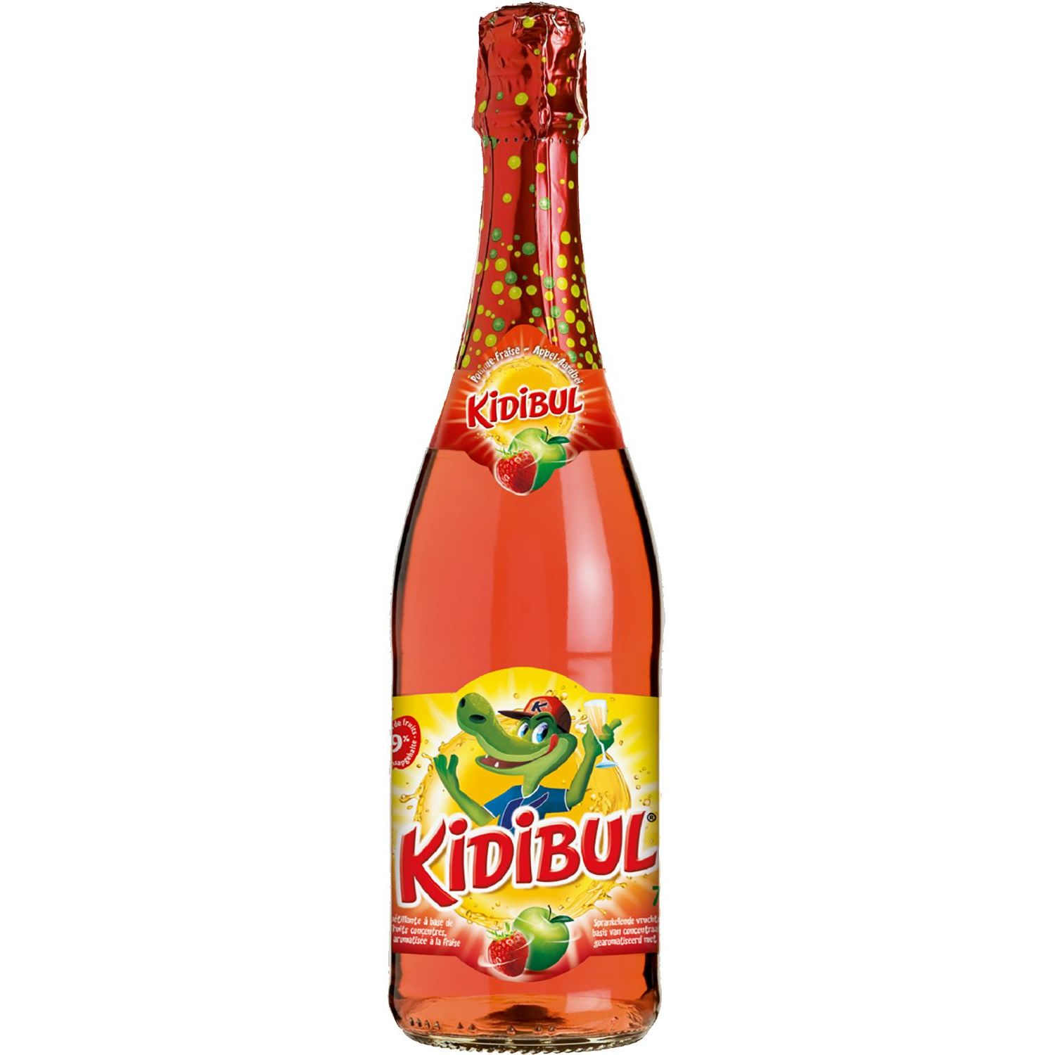 Напиток Kidibul Яблоко-клубника безалкогольный 0.75 л (452749) - фото 1