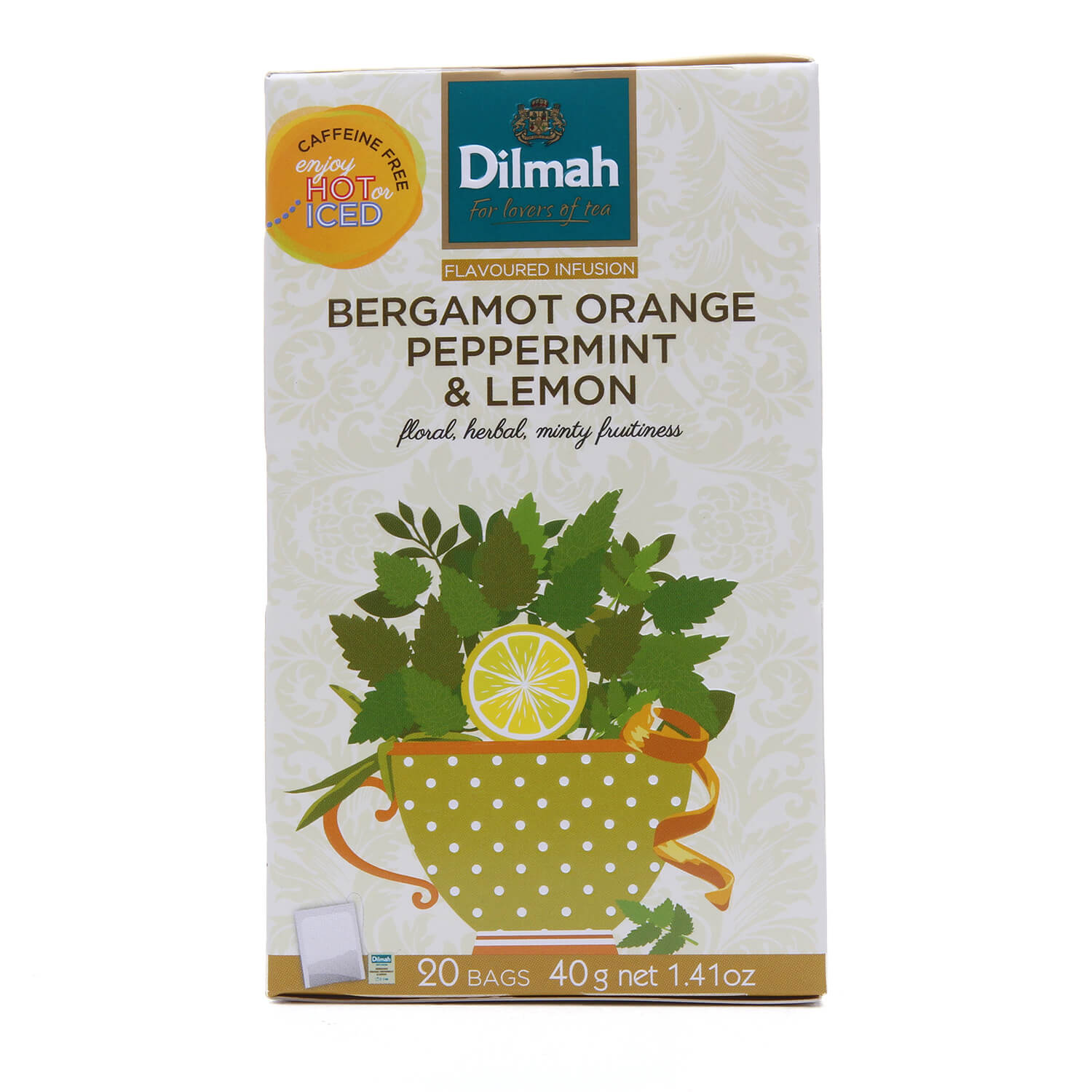 Смесь травяная Dilmah бергамот-апельсин-мята-лимон, 20 шт (831513) - фото 1