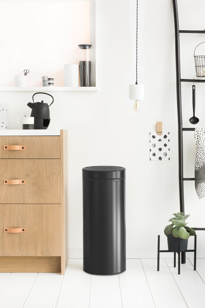 Бак для мусора Brabantia Touch Bin, 30 л, черный (115301) - фото 3