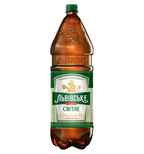 Пиво Львівське, світле, 4,5%, 2,4 л (812957) - фото 1