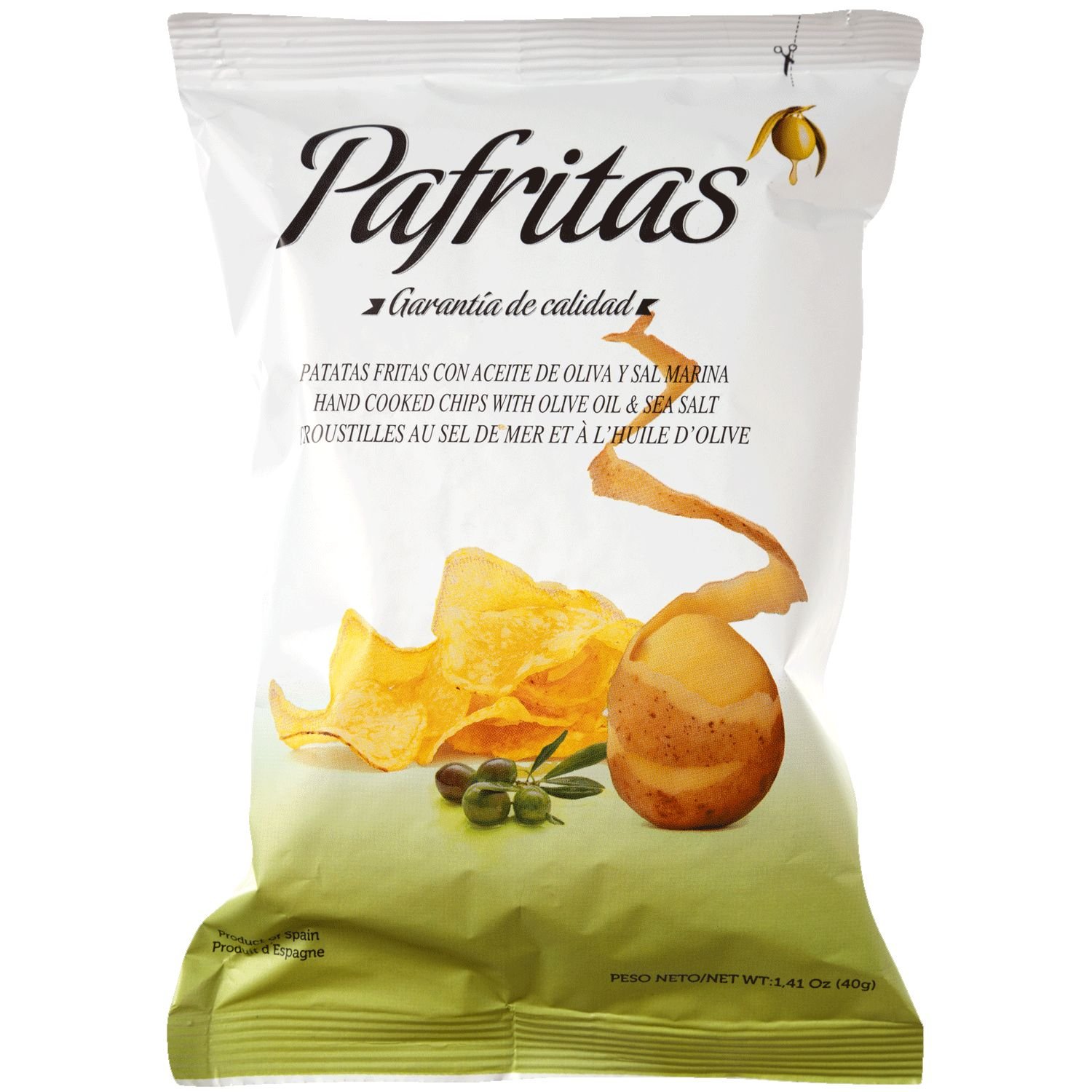 Чипси картопляні Pafritas з морською сіллю 40 г (T1544) - фото 1