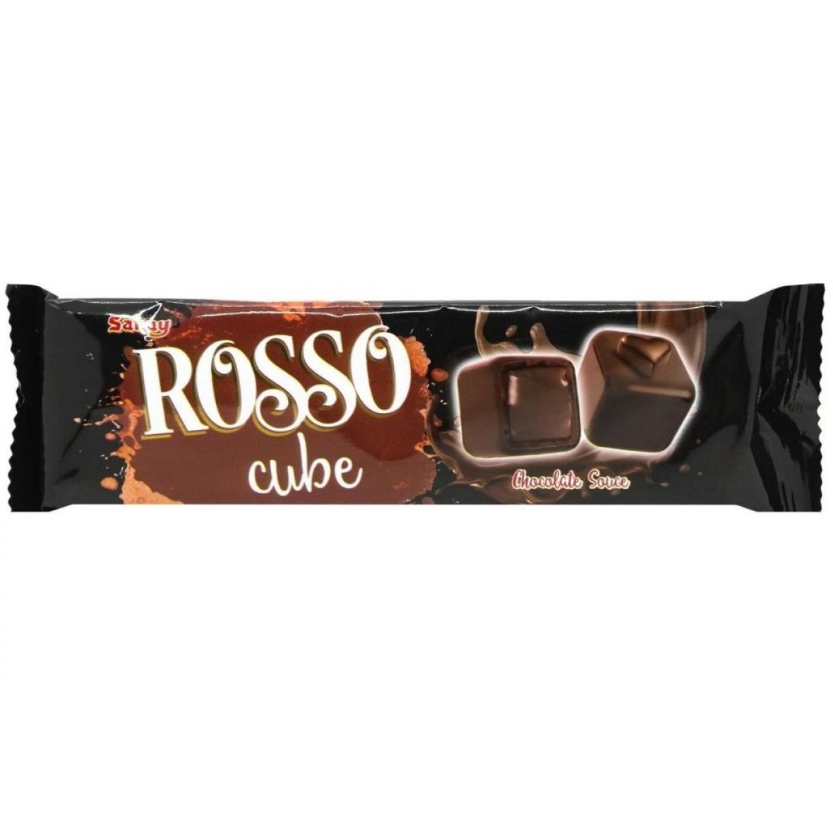 Шоколадные кубики Saray Rosso Cube с шоколадной начинкой 32 г - фото 1