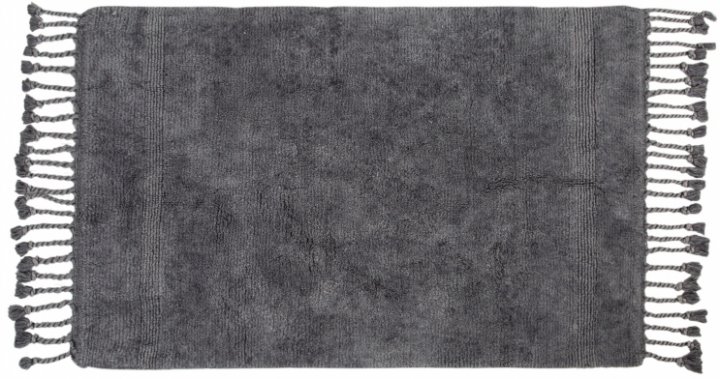 Набор ковриков Irya Paloma k.gri, 90х60 см и 60х40 см, темно-серый (svt-2000022277761) - фото 3