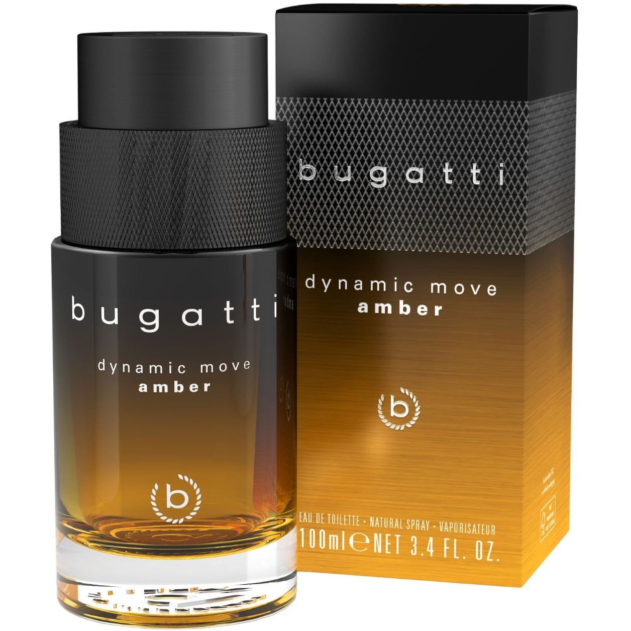 Туалетна вода для чоловіків Bugatti Dynamice Move amber 100 мл - фото 1