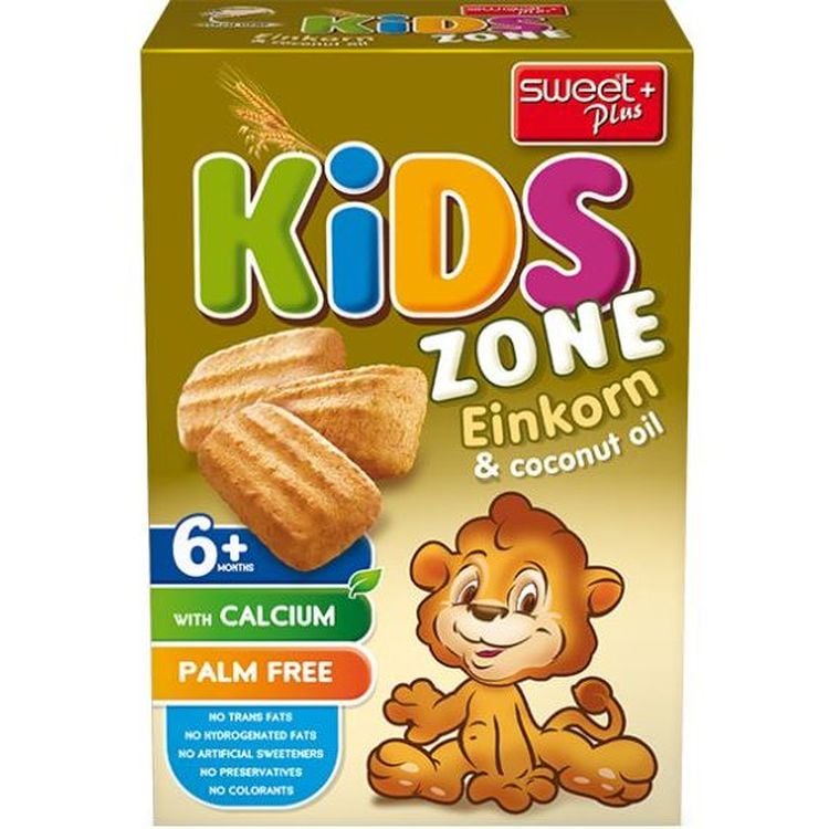 Детское печенье Sweet Plus Kids Zone со спельтой и кокосовым маслом, 200 г - фото 1