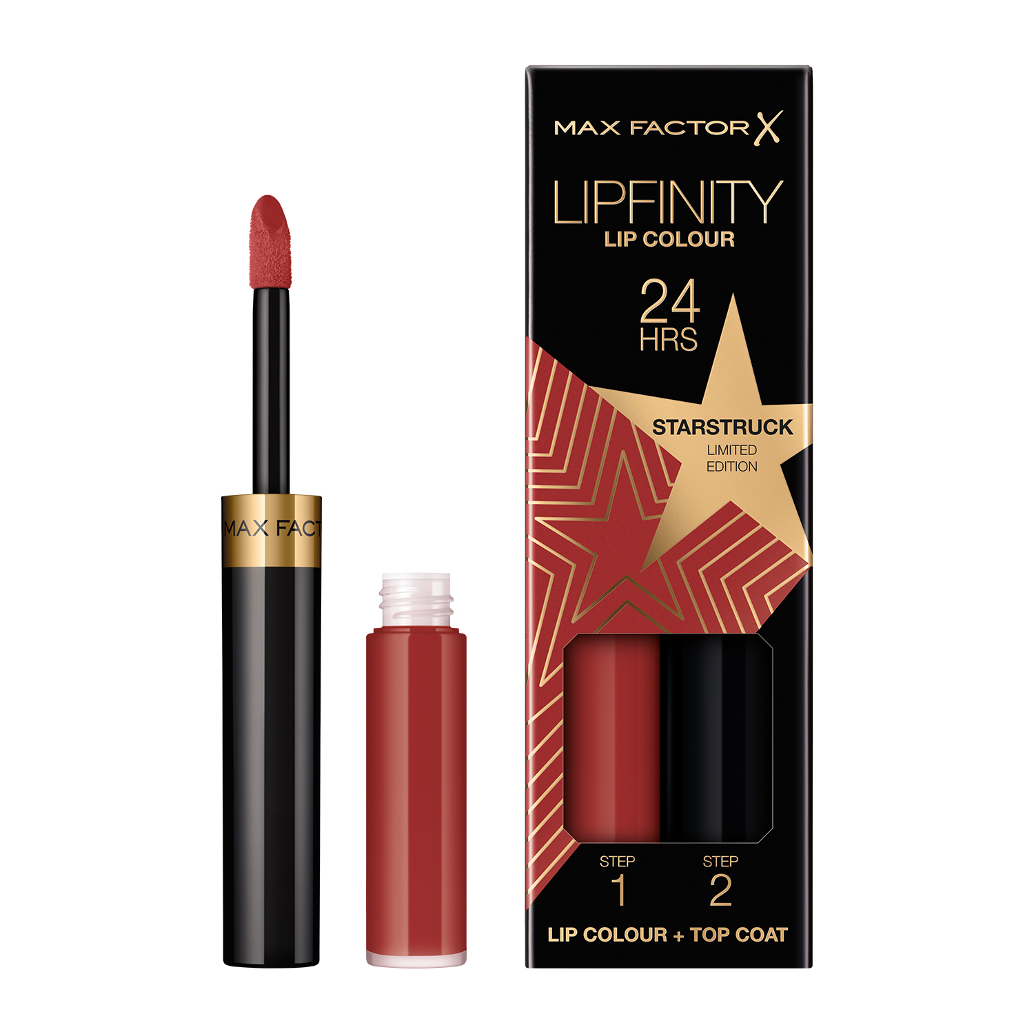 Стійка губна помада Max Factor Lipfinity 2 Step, відтінок 90 (Starstruck) 2,3 мл + 1,9 г (8000019174522) - фото 3