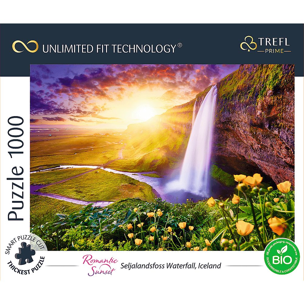 Пазлы Trefl Безграничная коллекция: Водопад Сельяландсфосс Исландия 1000 элементов - фото 3
