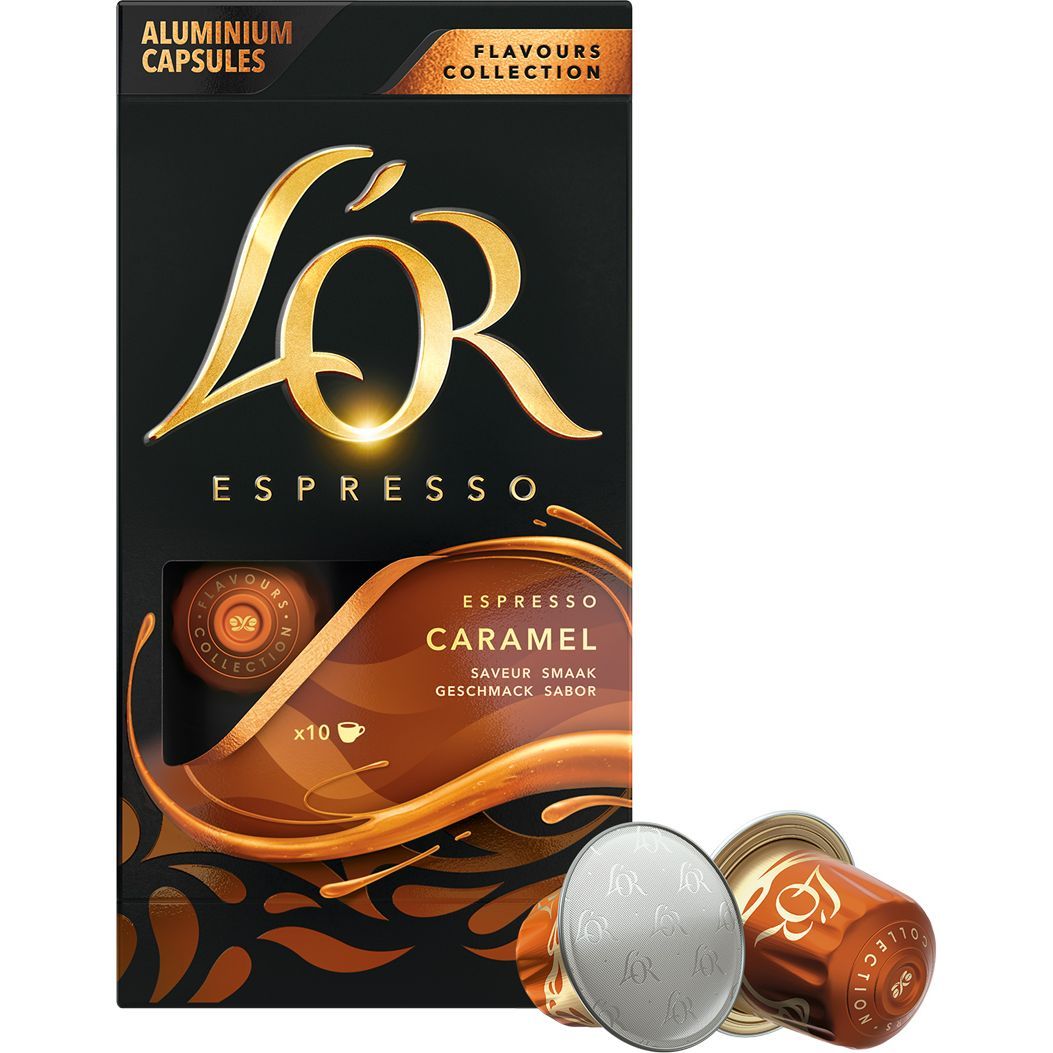 Кофе молотый L'OR Espresso Caramel 100% Арабика в капсулах 10 шт. 52 г - фото 1