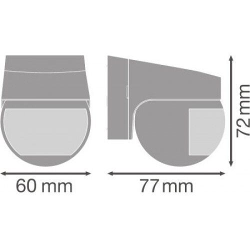 Датчик руху Ledvance Sensor Wall IP44 чорний (4058075244757) - фото 3