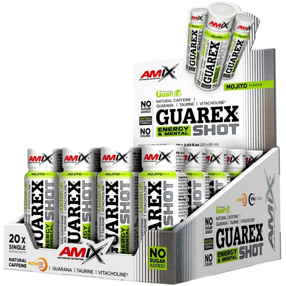 Изотоник Amix Guarex Energy & Mental Shot Мохито 60 мл (817907) - фото 2