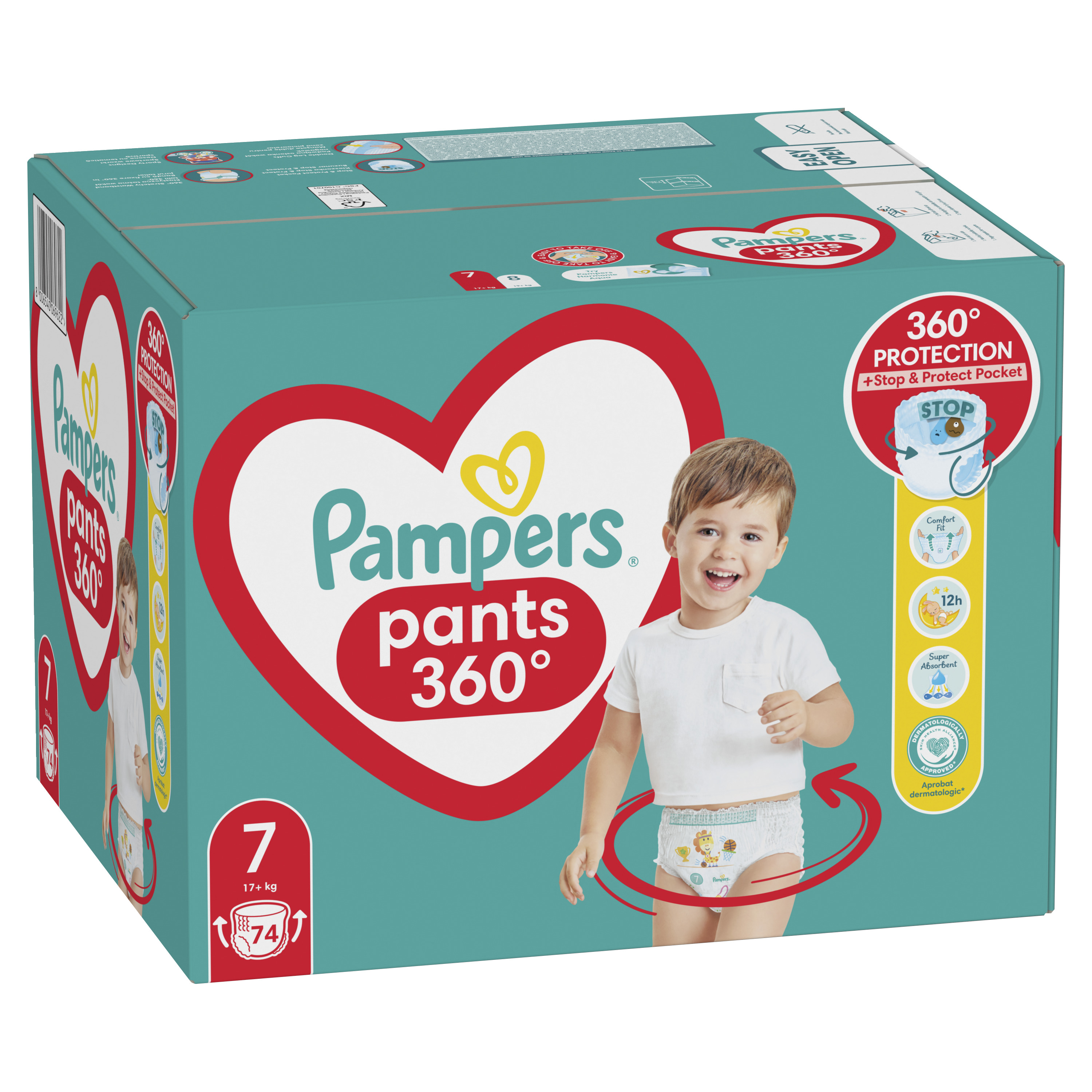 Підгузки-трусики Pampers Pants одноразові 7 (17+ кг) 74 шт. - фото 2