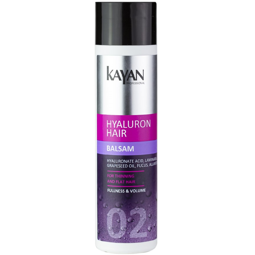 Бальзам Kayan Professional Hyaluron Hair для тонкого та позбавленого об'єму волосся, 250 мл - фото 1