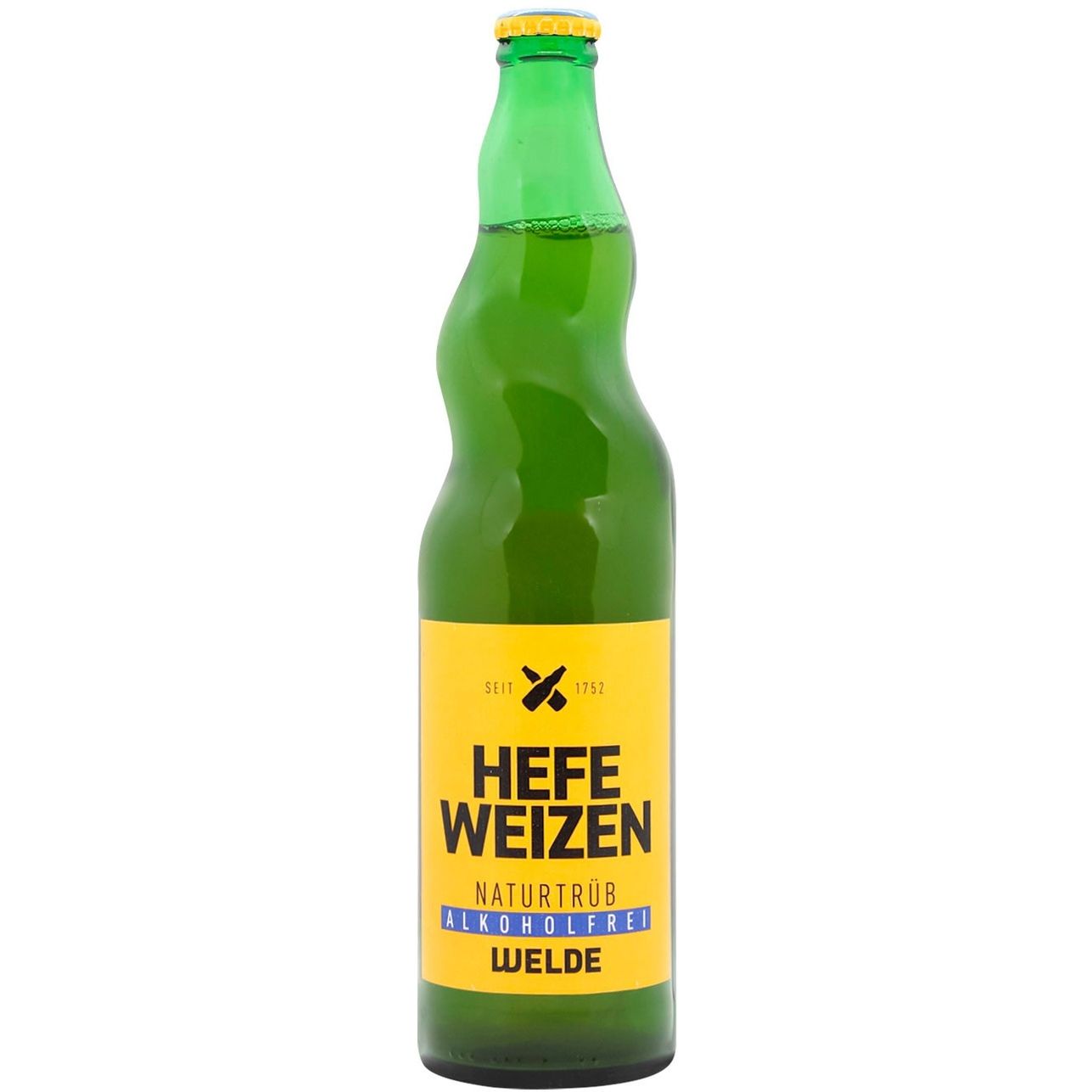 Пиво безалкогольное Welde Weizen Hefe-Hell Alkoholfrei светлое фильтрованное 0.5 л - фото 1