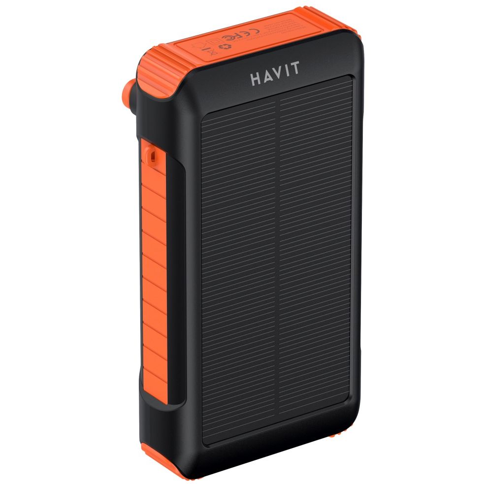 Захищений повербанк Havit HV-PB5126 20000 mAh з сонячною батареєю (HV-PB5126) - фото 1