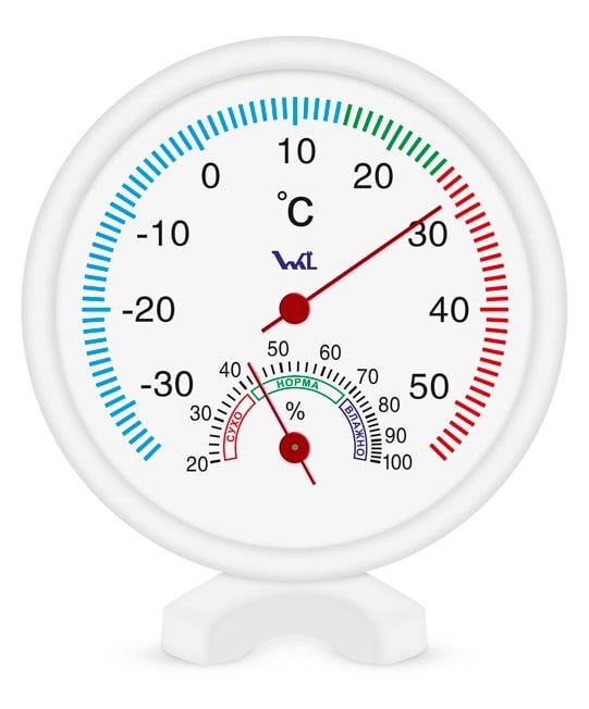 Термометр-гигрометр Стеклоприбор ТГК-2 Качество жизни (300473) - фото 1