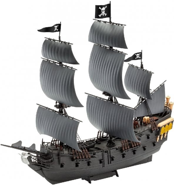 Сборная модель Revell Набор Пиратский корабль Черная Жемчужина, уровень 3, масштаб 1:150, 112 деталей (RVL-65499) - фото 2