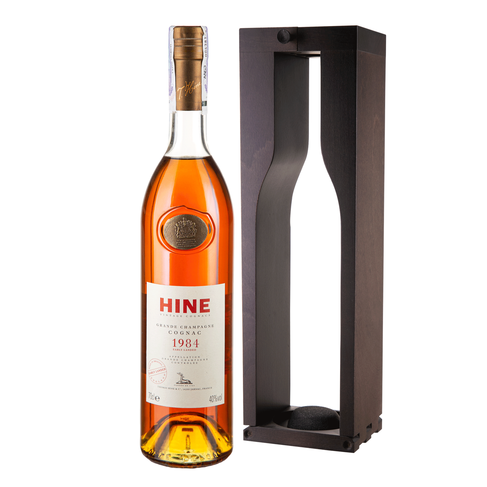 Коньяк Hine Early Landed 1984 Grande Champagne, 40%, у дерев'яній коробці, 0,7 л - фото 1